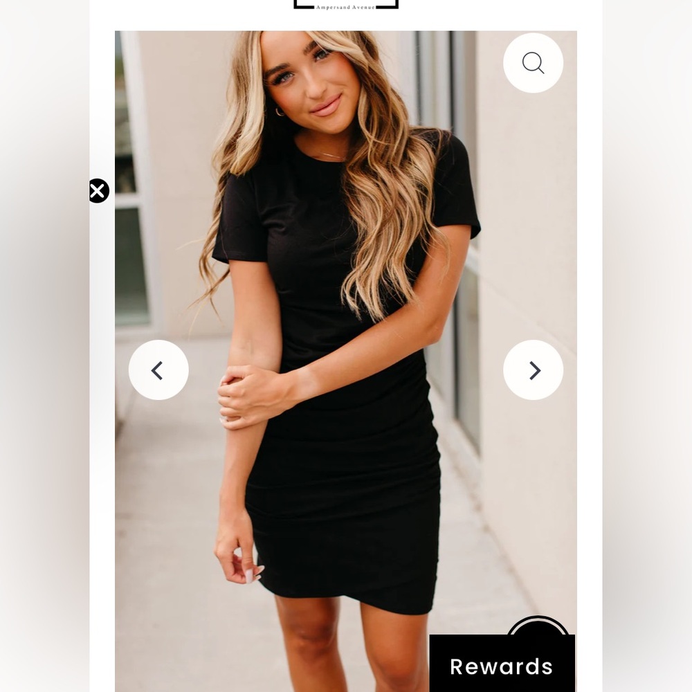 AMPERSAND AVE Better Than Basics Black Dress